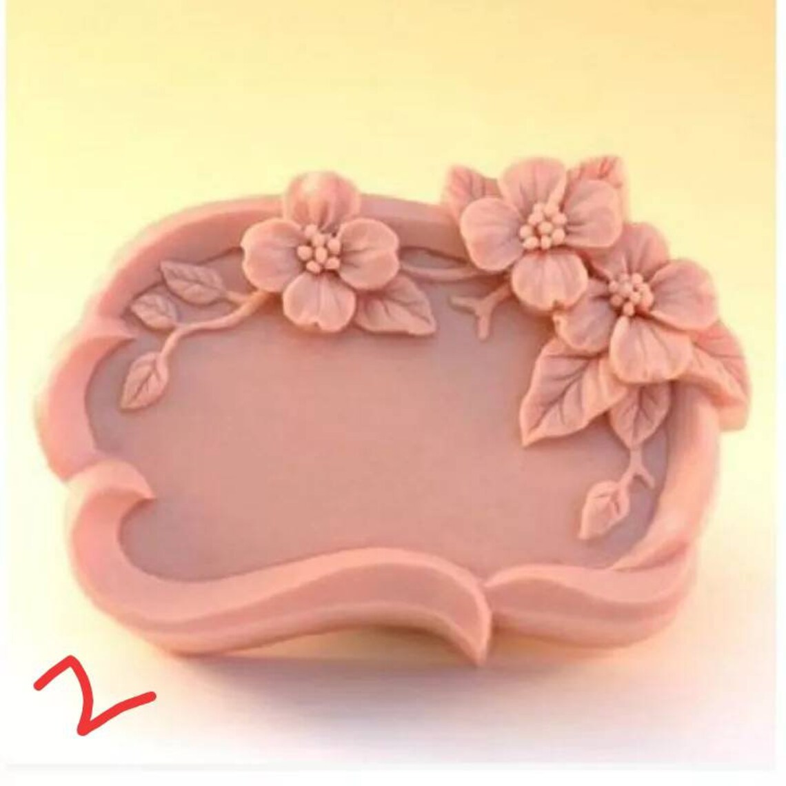Handmade floral design soap making candle silicone designer Etsy