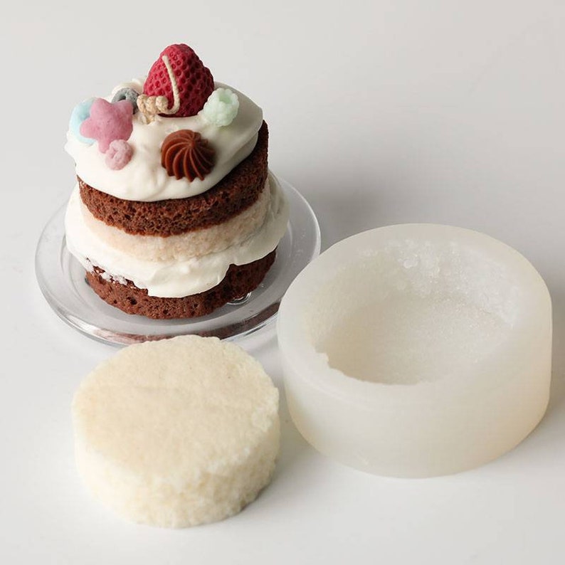 3d round cake slice sponge cake pie bread mold mould silicone Etsy