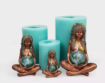 3d Madre Terra dea greca della vita Gaia stampo in silicone spirituale stampo sapone candela designer resina argilla polimerica creazione regali fatti a mano