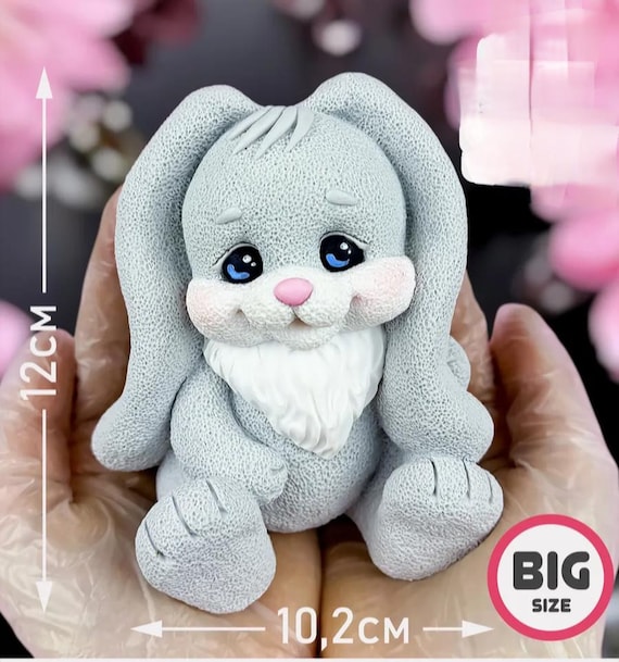 Stampini Silicone Coniglio Pasquale - 7 Pezzi Per Candele 3D, Sapone, Fai Da Te | Regalo Creativo - Foto 10