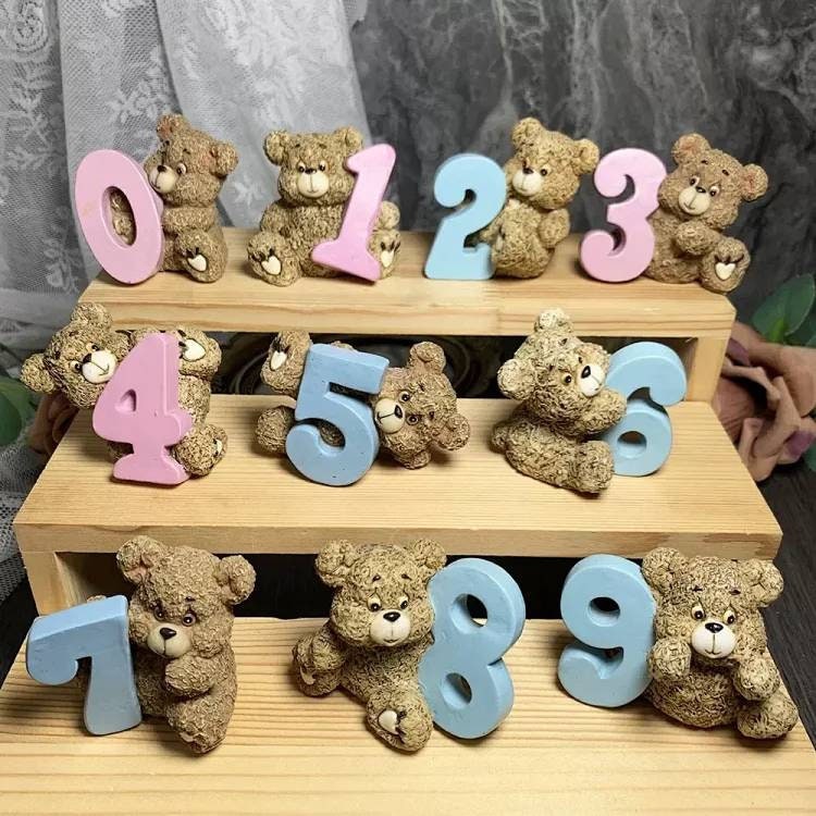 GallaRato 4 PCS Luxury Teddy Bear Baby Shower Cake Mold Teddy Bear Par —  CHIMIYA