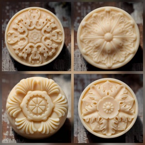 royal round shape design mold embroidery pattern soap candle resin molds mould silicone mold clay magnets