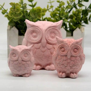 Eule 3d Vogel 3 Größen Mould Weihnachten Seife Kerze Harz Handwerk Mould Neues Jahr Geschenk Ideen Silikon schmelzen und handgemachtes diy viel Glück gießen