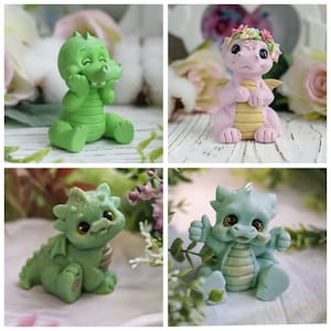 Cute 3d baby wings dragon mould mold soap candle concrete clay resin craft supplies soaps magnet making animal