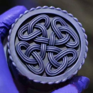 Celtic pattern  mold mould silicone soap candle resin melt and pour polymer clay magnet diy