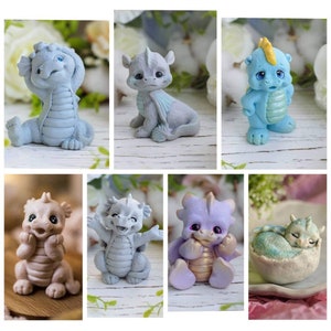 Cute 3d baby wings dragon mould mold soap candle concrete clay resin craft supplies soaps magnet making animal