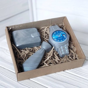 Molde de silicona para moldear jabón, vela, resina, para derretir y verter, para reloj, cartera, camisa, maletín, abrigo, cinturón, para hombre, tema navideño de año nuevo