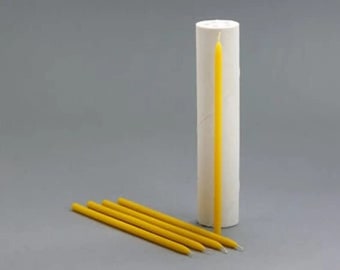 Long 23 cm tiny taper 5 cavity candle silicone mold tapers tapper candles beeswax  Piller cylindrical candle making mold designer mold mould