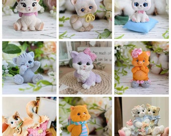 3d cute cat  with a bow cute pet animal silicone mold mould soap candle resin craft supplies melt and pour cp hp soaps designer