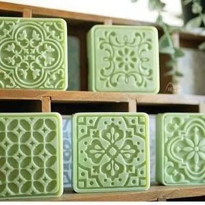 lace royal square shape soap mold candle mould silicone melt and pour craft supplies christmas