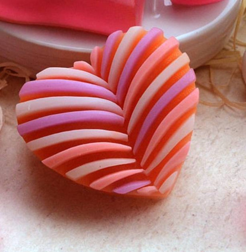 Heart shape soap mold candle mould silicone melt and pour Etsy