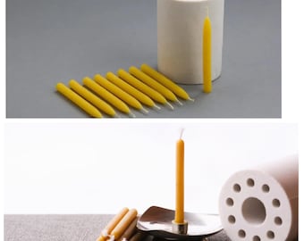 Small birthday candles 10 cavity silicone mold candles beeswax  Piller cylindrical candle making mold designer mold mould