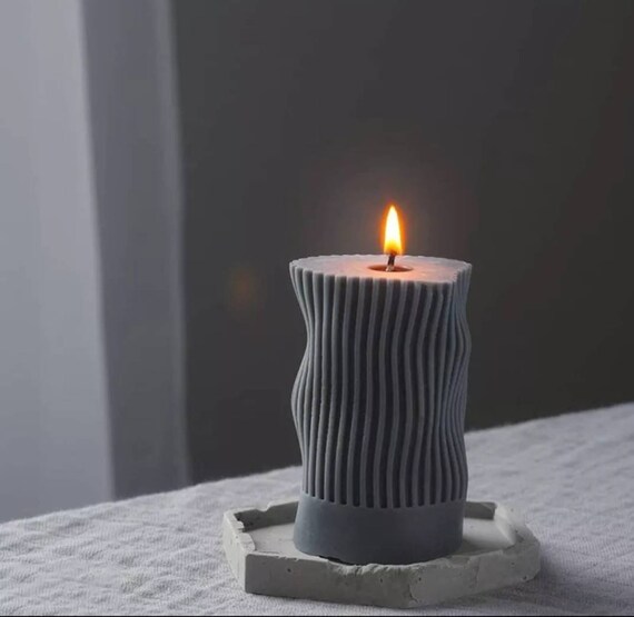 in silicone per fai da te Stampo a spirale per candele 3D a forma di candela fai da te in resina 