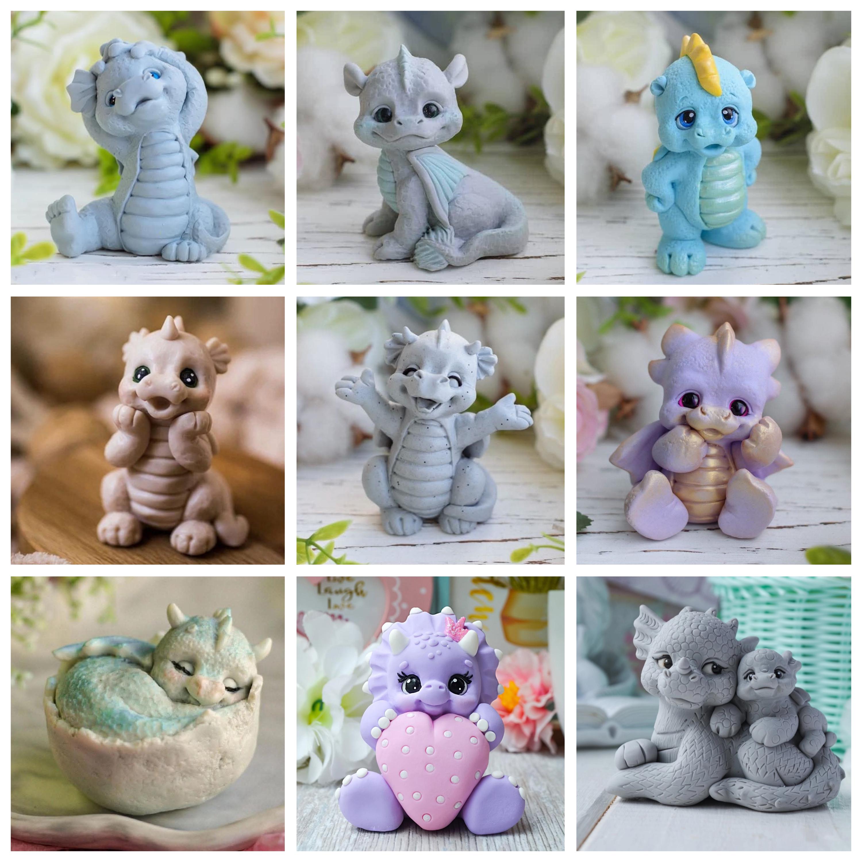 Cute 3d baby wings dragon mould mold soap candle concrete clay resin craft supplies soaps magnet making animal