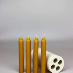 Handmade Regular daily basis 4 cavity candle silicone mold candles beeswax Piller candle making mold designer ( mold color random )