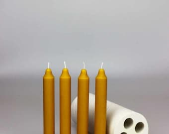 Handmade Regular daily basis 4 cavity candle silicone mold candles beeswax Piller candle making mold designer ( mold color random )