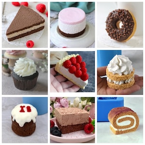 3D Kuchenform Donut Cupcake Ostern Sahnetorte Pfannkuchen Sahneform Silikonform Silikonform Lebensmittel Gebäck Backschokolade