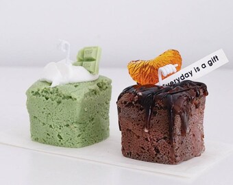 Chocolate mousse brownie brownies pie slice cake slice mold mould silicone candle soap christmas food pastry baking new year gift ideas