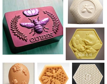 Silicone soap molds - silicone flower Mold - silicone honey bee