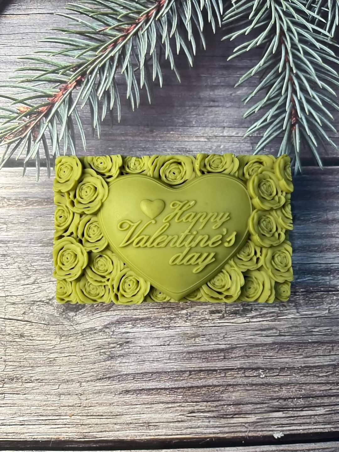 Stampo In Silicone 7 Cuori Decorati - Per Bomboniere, Saponi, Candele, Resina - 6,9x6,9 Cm