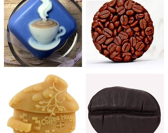 Coffee beans house cup espresso soap mold candle mould silicone melt and pour craft supplies christmas resin clay soap craft