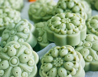 Designer Soap Mold, Floral Silicone Mould