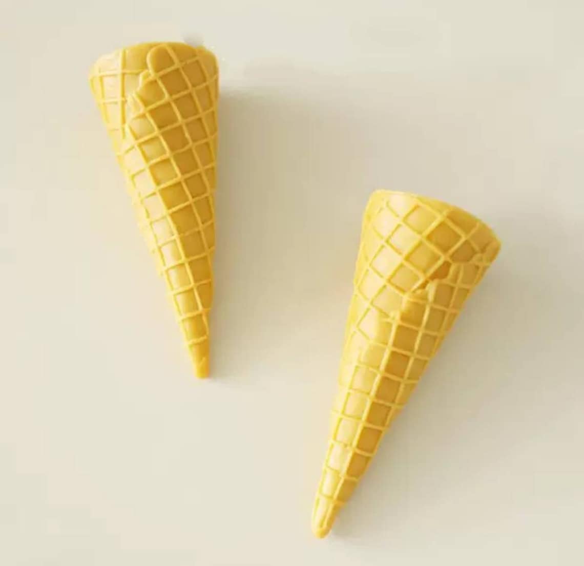3d Large Ice Cream Cone Mold Mould Silicone Candle Making Soap Etsy