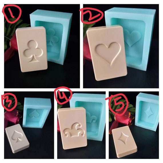 3D Diamond Soap Moulds Love Heart design Silicone Mold DIY car