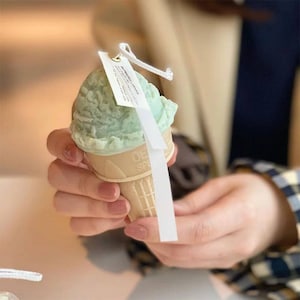 3d große eistüte löffel form form silikon kerzen herstellung spun schale eistüten neue jahr mp cp schmelzen und gießen