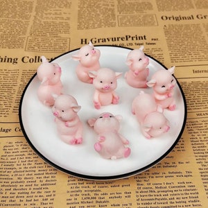 3d cute small little pig piggy piglets mold mould silicone soap candle resin melt and pour polymer clay magnets  gift ideas