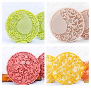 lace royal round shape soap mold candle mould silicone melt and pour craft supplies christmas