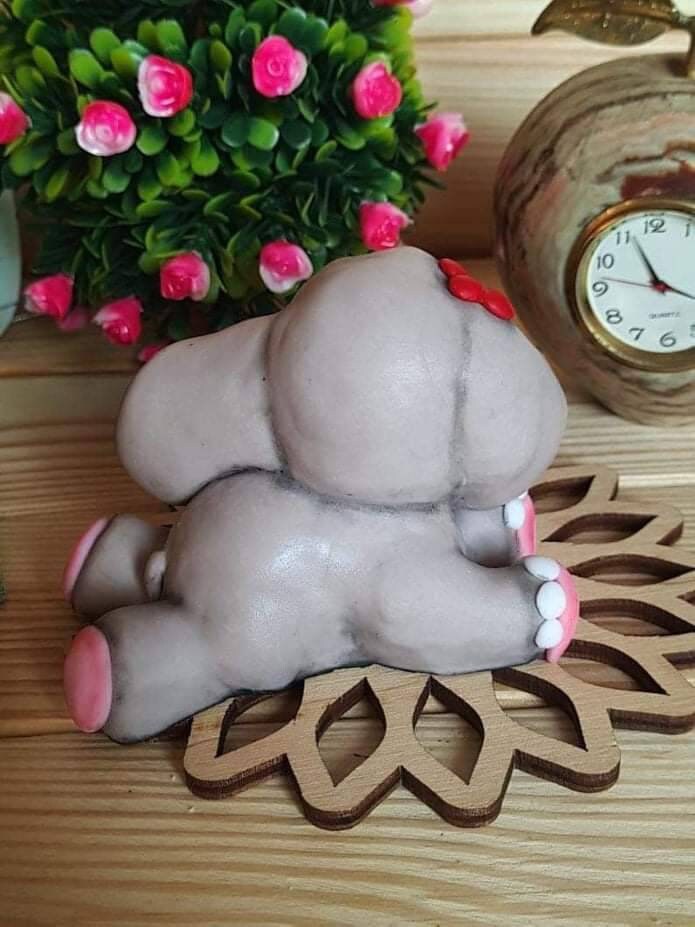 Moldfun Stampo In Silicone 3D A Forma Di Elefante Indiano - Per Baby Shower, Cioccolato, Sapone, Candele, Bombellette Da Bagno