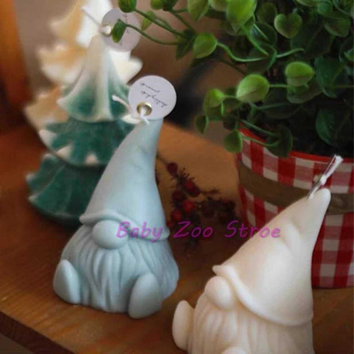 3d Cute Garden Gnome Soap Mold Candle Mould Silicone Melt and Etsy