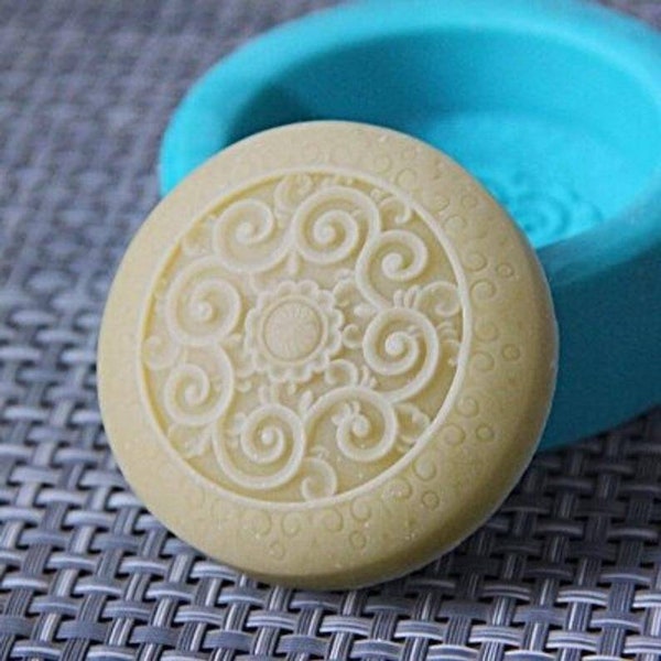 Flower Pattern Soap Mold Etsy