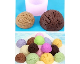Handgemachte Silikonform Eiscreme Schaufelform Kerzenherstellung Seife Weihnachten Lebensmittel Gebäck Backen Neujahr mp cp Melt and Pour Formen Formen