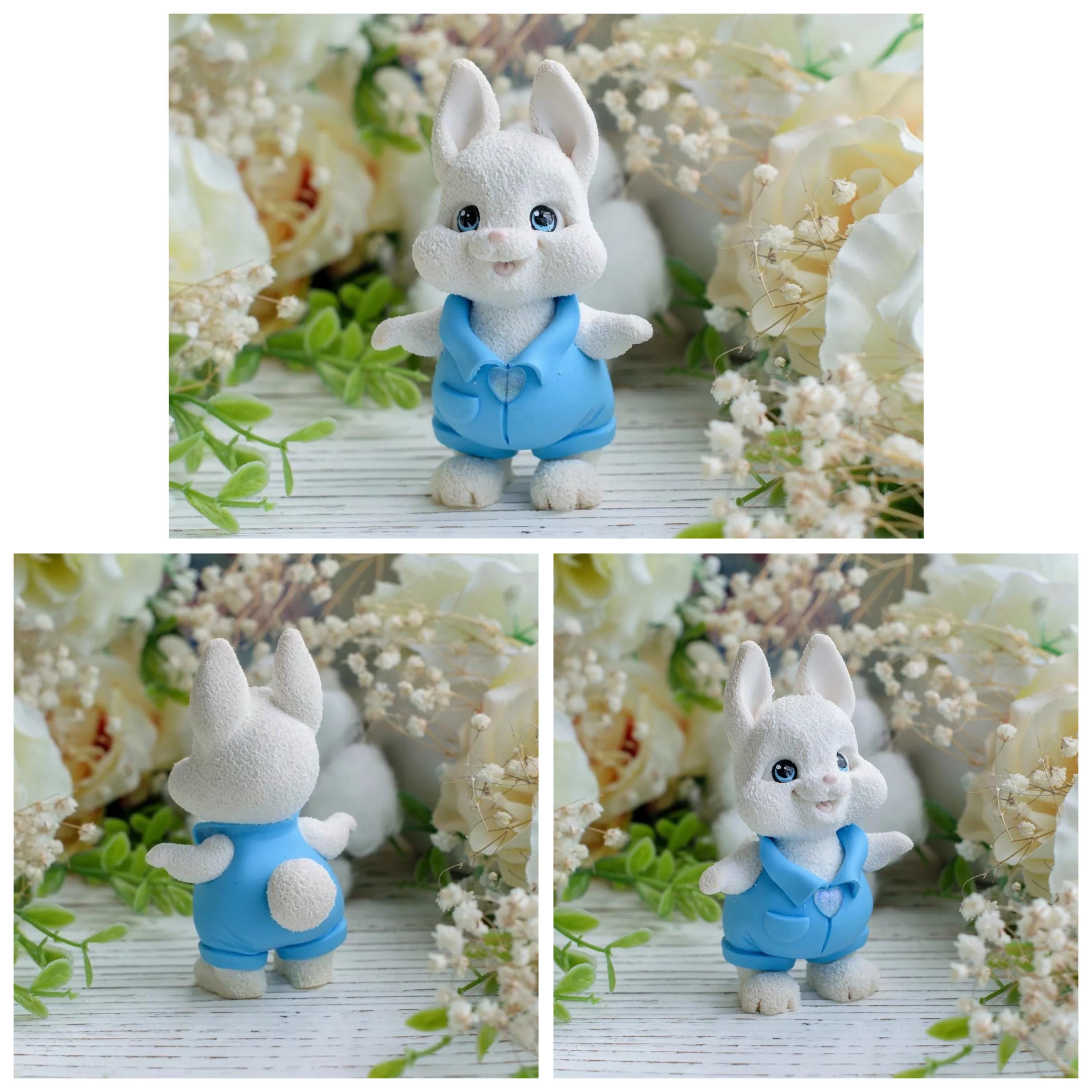 FUFRE 3 Stampi In Silicone Per Colata, Stampi In Silicone Per Pasqua, Coniglietto Pasquale, Stampi In Silicone Per Gesso, Candele Di Cera Di Soia, Artigianato - 7