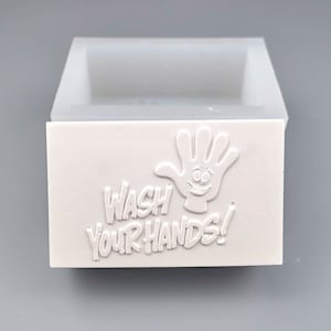Wash your hands Mold Mold Silicone Mold Soap Making Mold Candle making Soap Melt and Pour mould epoxy resin casting