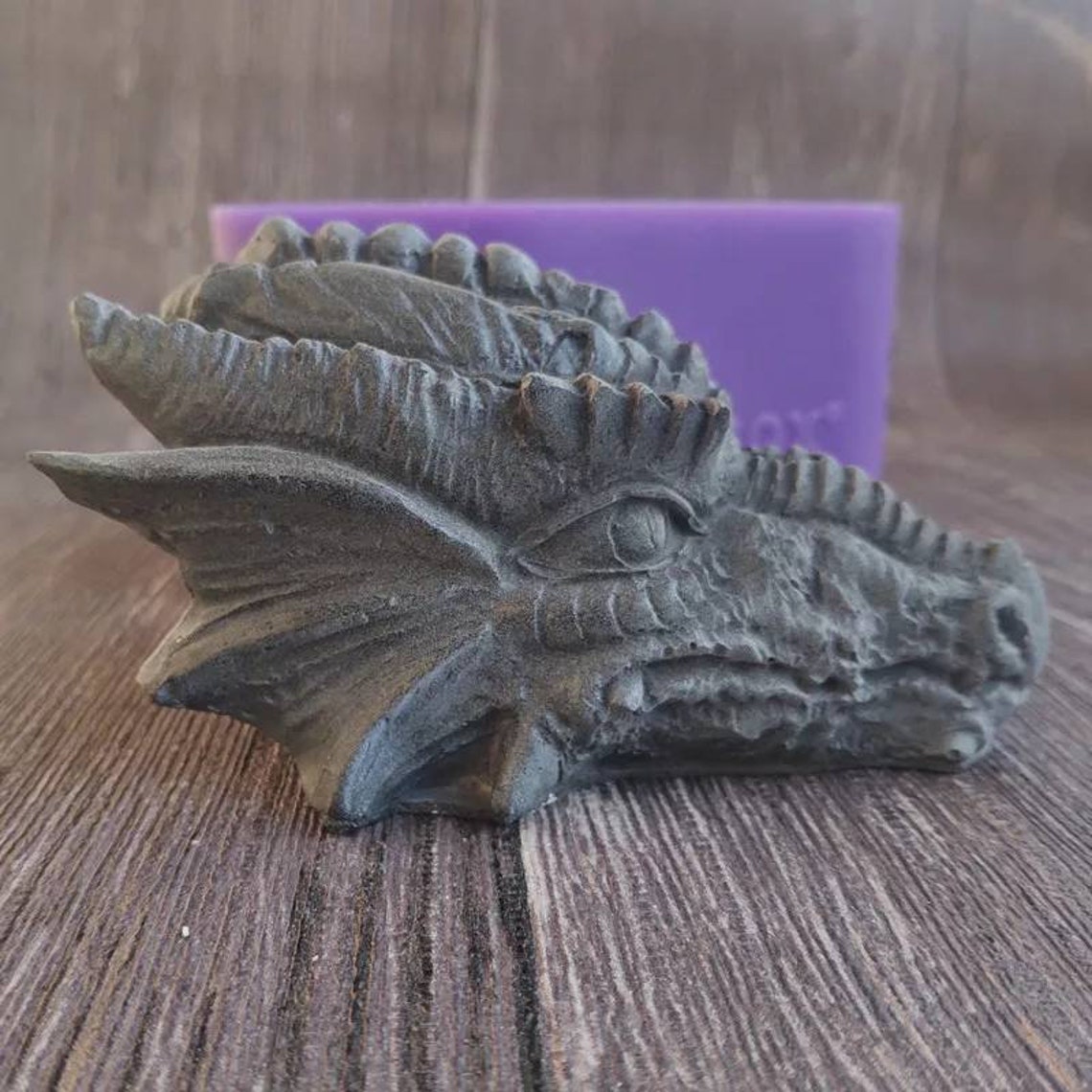 3d large dragon head mold mould silicone soap candle resin Etsy