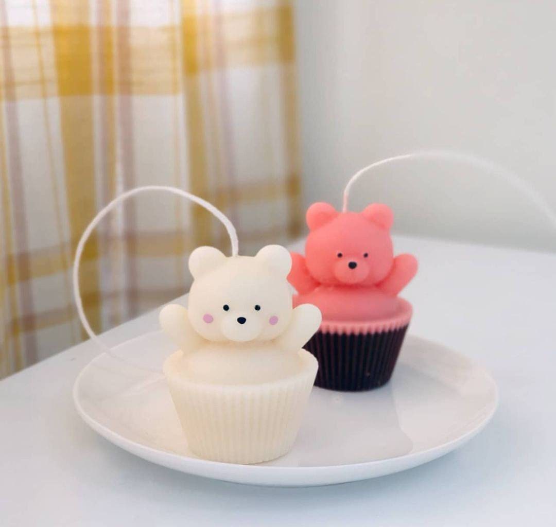 12*7.5*5.7 Cm Cute Animal Silicone Molds White 3D Sleeping Bear Doll  Silicone Molds Cupcake – the best products in the Joom Geek online store