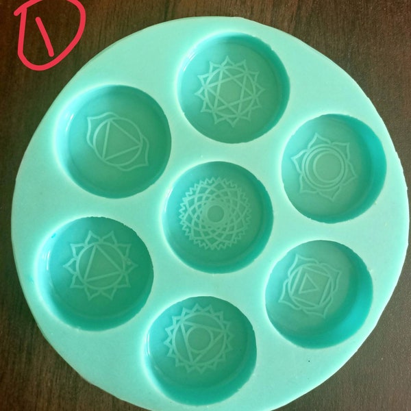 7 Symbols Yoga Mold Etsy