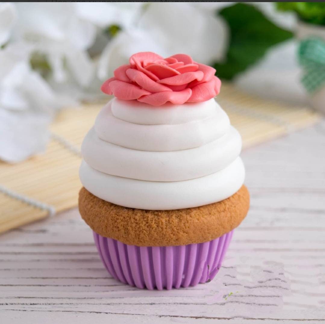 3d Cupcake Mold Mould Silicone Candle Making Soap Christmas Etsy