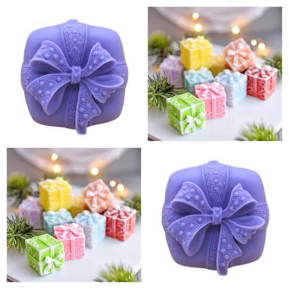 Gift Box Shape Mold Mould Silicone Soap Candle Resin Melt and Pour