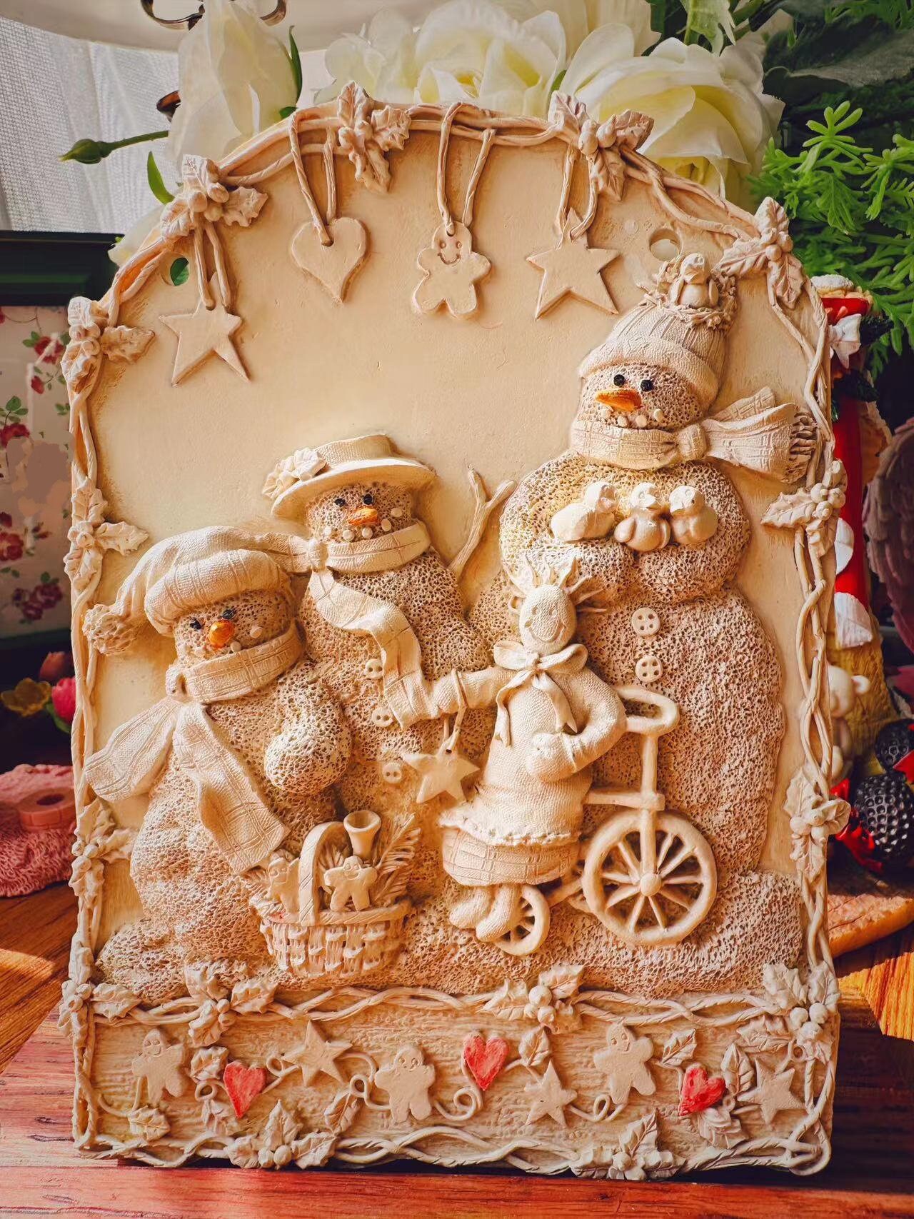 2-Pack Christmas Village Silicone Molds - DIY House Craft Molds For Resin & Plaster