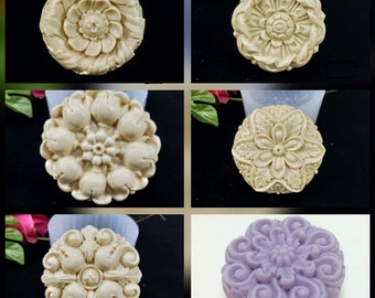 soap round  mold candle mould silicone melt and pour craft supplies christmas unique designer