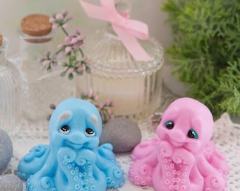3D Octopus Silicone Mold for Soap, Candle, Resin Crafts, chocolate, baking , cement , gypsum