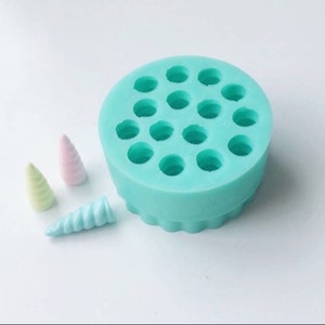 Cute kawaii Unicorn horn jewelry decoden clay theme mold mould silicone soap melt and pour candle resin christmas new year  theme
