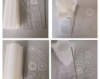 rotondo quadrato fiore esagono colonna tubo caleidoscopio tirare attraverso strumento vortice asta in acciaio inox CP stampo in silicone per sapone cilindrico cilindro