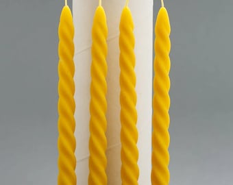 Spiral taper Romantic daily 4 cavity 23 cm candle silicone mold tapers tapper candles beeswax mould aromatherapy