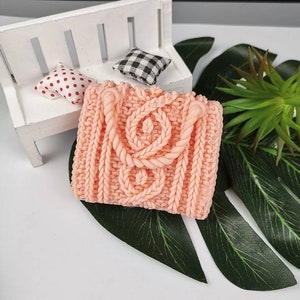 3d ladies knitted pattern women handbag clutch wallet purse designer bag soap candle epoxy resin casting artisan silicone mould mold unique