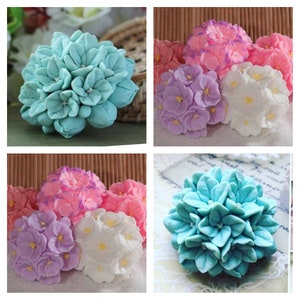 3d Hydrangea and orchid  plant flower mold floral soap candle clay resin silicone mold mould  melt and pour making unique designer